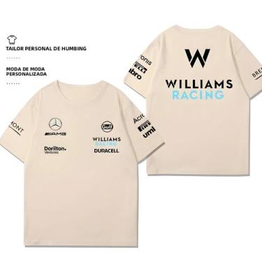 Imagem de Mercedes F1 Racing Williams Team Camiseta De Algodão De Manga Curta Ve