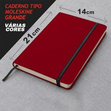 Imagem de Caderno GRANDE sketchbook e com pauta tipo moleskine 21x14cm - oem