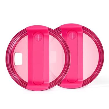 Imagem de Tampa de copo de substituição de 1,134 g para copo Stanley, pacote com 2 tampas de substituição adequadas para copo de viagem Stanley, capas de copo para acessórios de copos Stanley, laváveis na