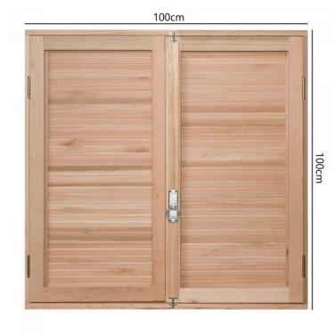 Imagem de Janela com Caixilhos de Abrir para Vidros Inteiros e Venezianas de Abrir