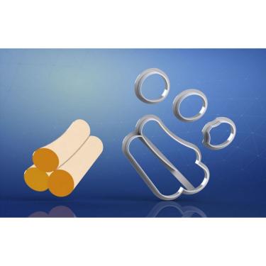 Imagem de Cortador Fortnite Madeira Lenha Modular Tamanho 5Cm