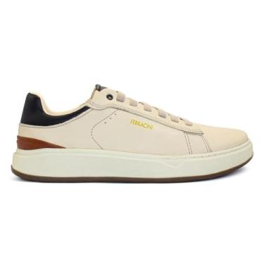 Imagem de Sapatênis de Couro Ferracini Masculino Dixon Gelo/natural/bege 7106-617f 37