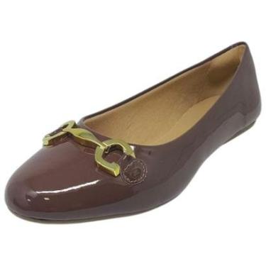 Imagem de Sapatilha Feminina Conforto Verniz Casual Sua Cia-Feminino