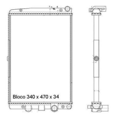 Imagem de Radiador Do Motor Aluminio - Gol 1997 A 2008 / Parati 1997 A 2008 / Sa