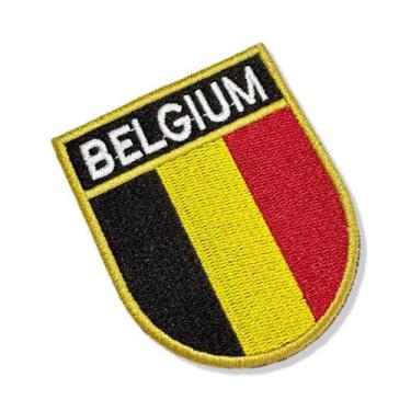 Imagem de BP0215E-001 Bandeira Bélgica Patch Bordado 6,8x8 - BR44