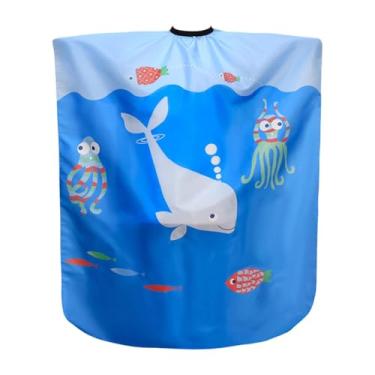 Imagem de OIIBWQ Capa de Barbeiro Infantil, Artigos de Cabeleireiro, Capa de para Corte de Cabelo, Capa de Corte de Cabelo para Salão de Cabeleireiro Infantil, Baleia