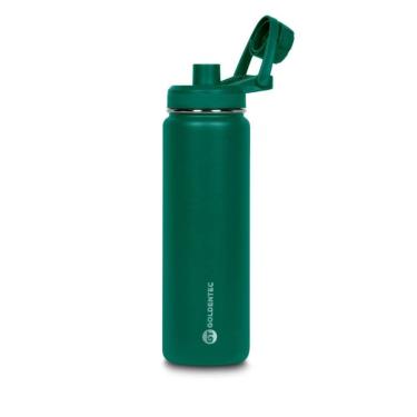 Imagem de Garrafa Térmica Goldentec Colors - 750ml - Inox - Quente/Frio por ate 24h - BPA Free - Verde - 60081
