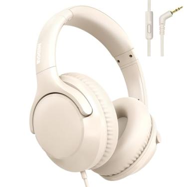 Imagem de MIDOLA Volume Limited, 85/96 dB, fones de ouvido para crianças, fones de ouvido com proteção contra ruído e som dobrável com cabo auxiliar de 3,5 mm com microfone para crianças, escola, celular, PC