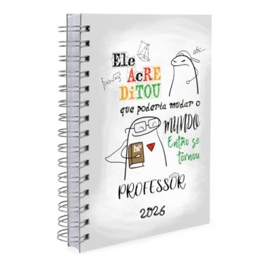 Imagem de Agenda 2026 Capa Dura Professores Flork Masculino