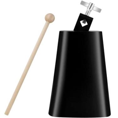 Imagem de Cowbell Eastrock Metal Steel de 6 polegadas com bastão para conjunto d