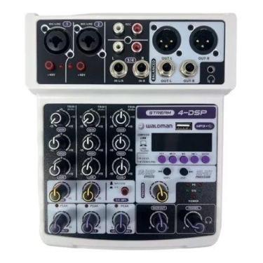 Imagem de Mesa de Som Waldman 4 Canais 4dsp Com Interface Usb Mp3