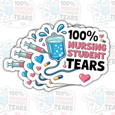 Imagem de (3psc) Adesivo de lágrimas de estudante de enfermagem, enfermeira, médico, adesivo paramédico de medicina para laptop, garrafa de água, carro, telefone, capacete, janela, Kindle, caderno de 3