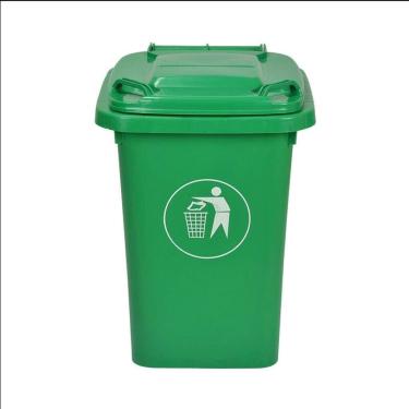 Imagem de Lixeira Plástico Para Áreas Externas Lixeiras Cozinha Lixeira Para Áreas Externas Com Pé Industrial Com Tampa Lata Plástico Para Áreas Externas Comercial Saúde(50L)