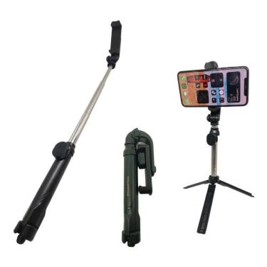 Imagem de Pau De Selfie Tripé Celular De Mesa Com Controle Articulado