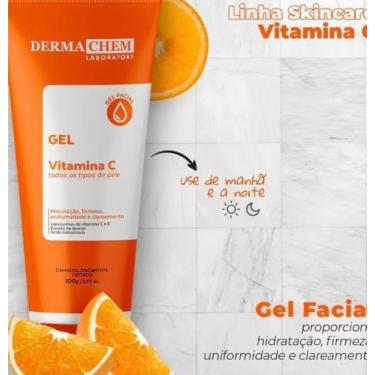 Imagem de Gel Facial Anti Idade Vitamina C 100g DermaChem - Derma Chem