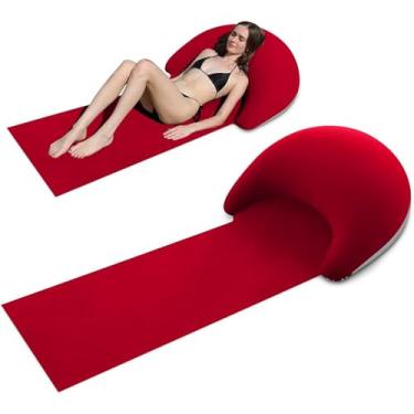 Imagem de Esteira De Praia Portátil,Cobertor De Praia De Viagem Com Almofada | Acessórios Viagem Portáteis para Banho Sol Relaxamento Parque Acampamento Caminhada Piscina Piquenique