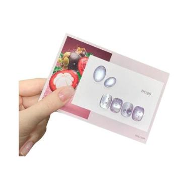 Imagem de Verde Rosa Azul Translúcido Olho De Gato Vidro Esfera Gel Esmalte 12ml