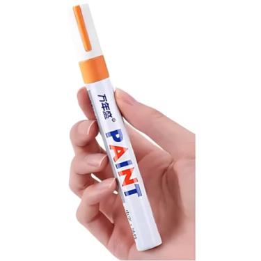 Imagem de Caneta Permanente Prova D'água Tênis Pneu Tecido Tinta a Óleo (Laranja)