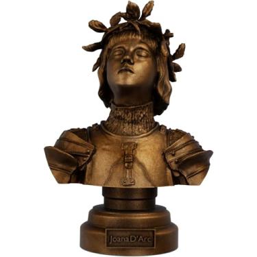 Imagem de Estátua Busto Santa Joana D'Arc (Cor Cobre Antigo)