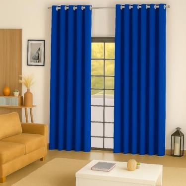 Imagem de Cortina Para Sala Ou Quarto 3,00x2,50 metros(AZUL ROYAL)