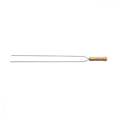 Imagem de Espeto Duplo Para Churrasco Com Lâmina Inox 85 Cm