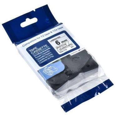 Imagem de Fita Compatível Brother Tz Tze 115 Incolor Letra Branca 6mm - Genérica