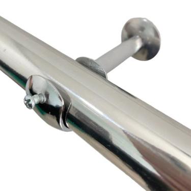 Imagem de Suporte Cortina Para Varão Luxo de Alumínio 28mm 2 Un - Cores - ART DE