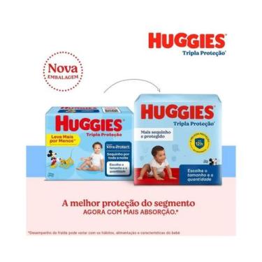 Imagem de Fralda Tripla Protecao M Huggies 92 Unidades , M, 92