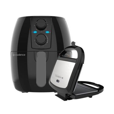 Imagem de Kit Fritadeira 3L Cadence E Sanduicheira Prime Inox