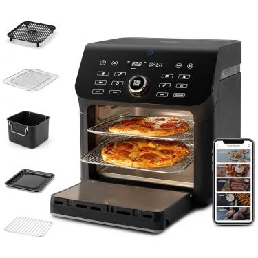 Imagem de Fritadeira Elétrica AirFryer 10L em Aço Inoxidável com Painel Digital e Livro de Receitas, 110V, COSORI AF Oven, Preto