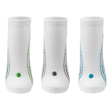 Imagem de Kit 3 Meias Unidades Sapatilhas Micro Com Almofada Unissex - Puket, 40