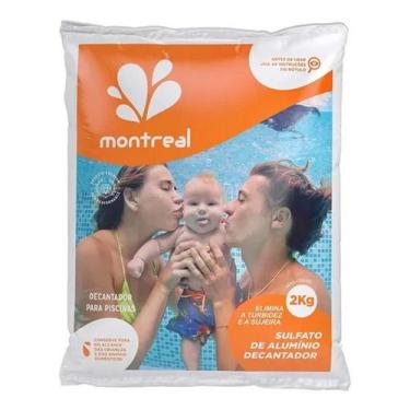 Imagem de Kit 2 Tratamento Piscina Sulfato Alumínio Decantador Limpeza - MONTRER