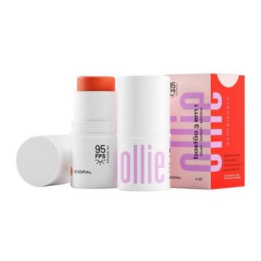Imagem de Bastão 3 em 1 Ollie Blush, Batom e Sombra FPS95 Cor Coral 4,5g