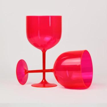 Imagem de Kit 100 Taças De Gin Tônica/Drink Acrílico Coloridas 580ml Premium - R