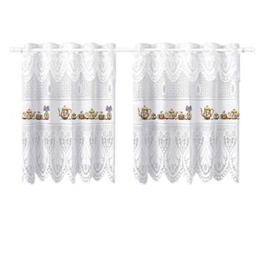 Imagem de Cortina Pia Vitro Stilo Renda Cozinha 1,60X0,80 Alt - Beija Flor