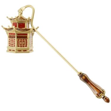 Imagem de Vela Snuffer de liga de zinco pavio chama snuffer vintage pagodes vela extintor de chamas seguro vela snuffer vela decorativa snuffer extintor para vela