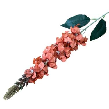 Imagem de Kit 2 Hastes de Flor Boca de Leão Artificial Grande Decoração 70cm (Marrom)