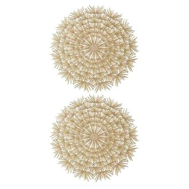 Imagem de Cabilock Porta-copos de plástico jogo americano Hot Pad: Tapete de em forma de flor, 2 peças de tapete de tripé, suportes de panela para proteção de mesa e balcões