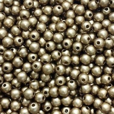 Imagem de PÉROLA DE ABS LISA Nº 06 20G PEROLA 6 MM - LADEIRA BIJUTERIAS, MARROM 