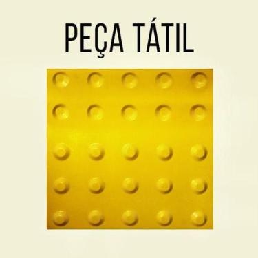 Imagem de Piso Tátil - Conduz Tintas - Alerta - AMARELO - A Base de Resina - 10 