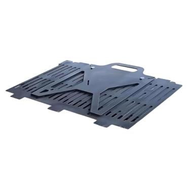 Imagem de Fenteer Churrasqueira a carvão dobrável, leve e resistente, grelha para churrasco, para piqueniques em casa, à do lago, acessórios de jardim