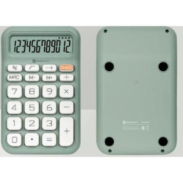 Imagem de Calculadora Mesa 12 Dígitos Verde Solar e Bateria PC130 - Procalc