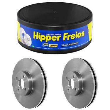 Imagem de Par Disco Freio Cronos 1.8 2018 A 2019 Dianteiro Ventilado