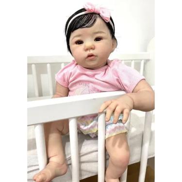 Imagem de Bebe Reborn Menina Realista Toma Banho Mama E Faz Xixi