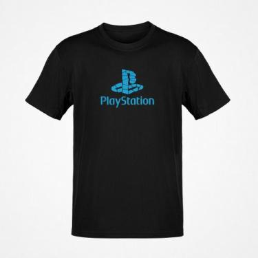 Imagem de Camiseta Playstation Game Console Nerd - NoBrand, Preto, Ps, Detalhe, 