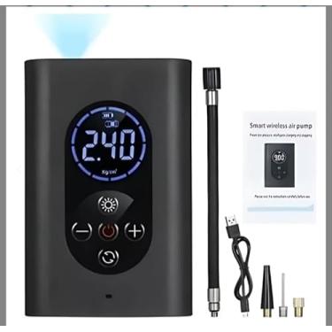 Imagem de Compressor de Ar Portátil, Mini Inflador Elétrico para Pneus