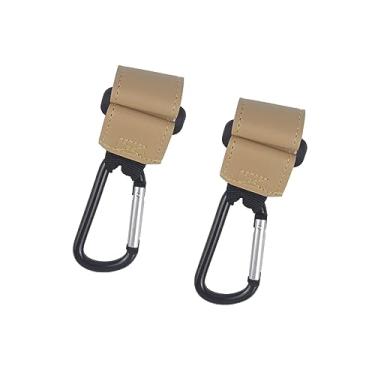 Imagem de YIJU Conjunto de 2 Ganchos para Carrinhos de Bebê - Suporte para Sacolas, pele