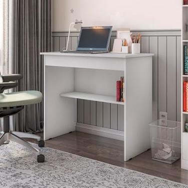 Imagem de Mesa Escrivaninha Multifuncional com 1 Gaveta e Nicho para Quarto Escritório - JM3 Moveís