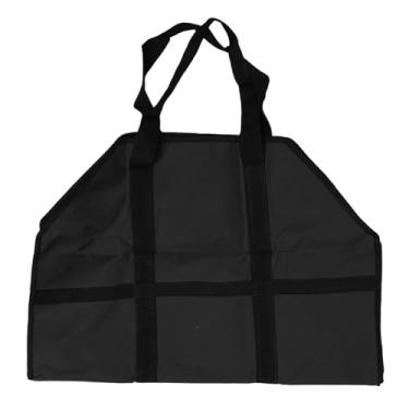 Imagem de Luqeeg Bolsa Portátil de Transportadora de Lenha, Saco de Madeira de Fogo Grande 600d Oxford, Suporte de Lenha para Serviço Pesado Com Alças, Anti Dobrável e Abrasão para Doméstico (B)