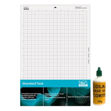 Imagem de 1 Base de Corte A4 Compativel com Silhouette Portrait 4 Com Refil de Cola 50g